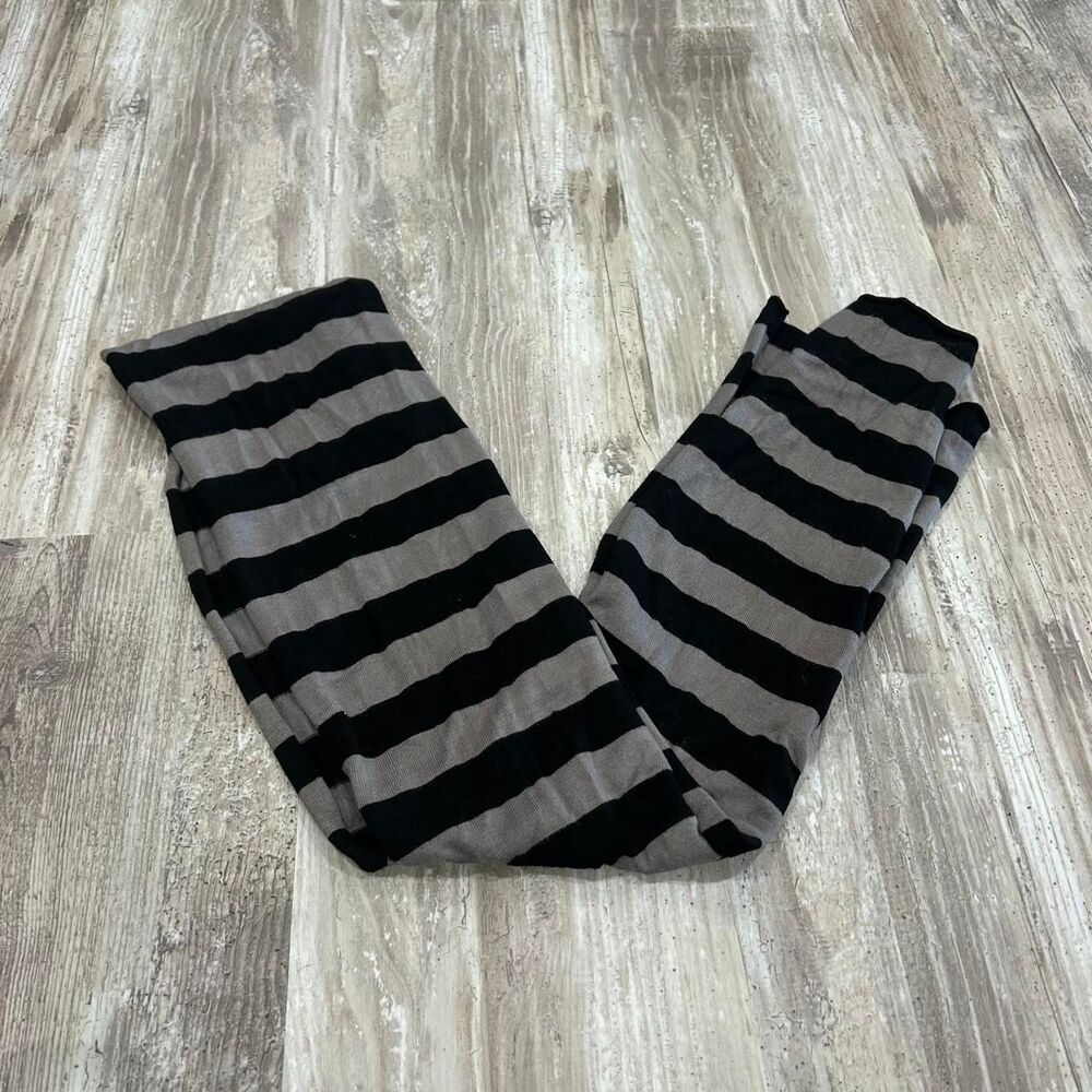 Black and grey striped emo grunge whimsygoth y2k scarf